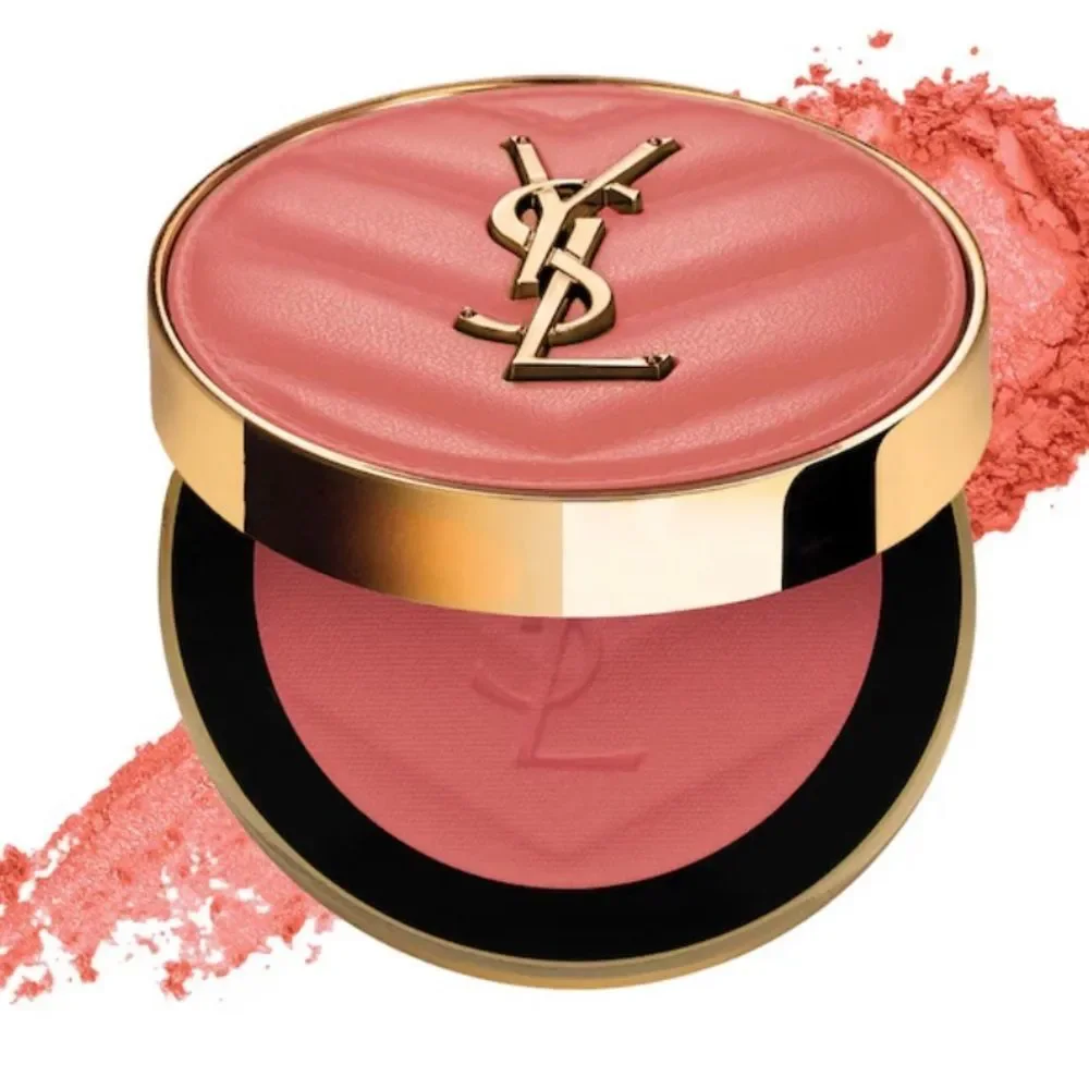 Yves Saint Laurent Make Me Blush 24H Buildable Powder Blush Peachy Nude color